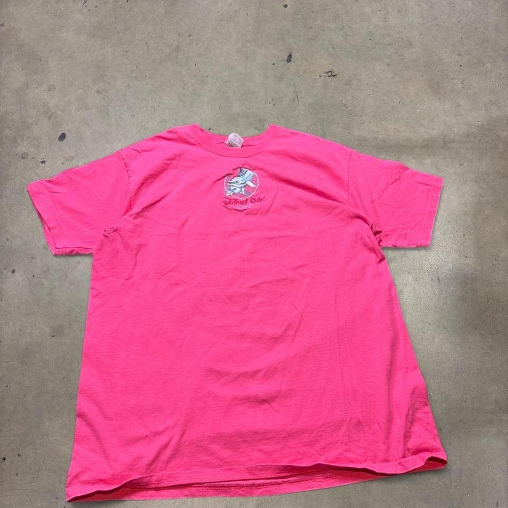 Vintage Rainforest Cafe Orlando Pink Dolphin Shirt Mens XL